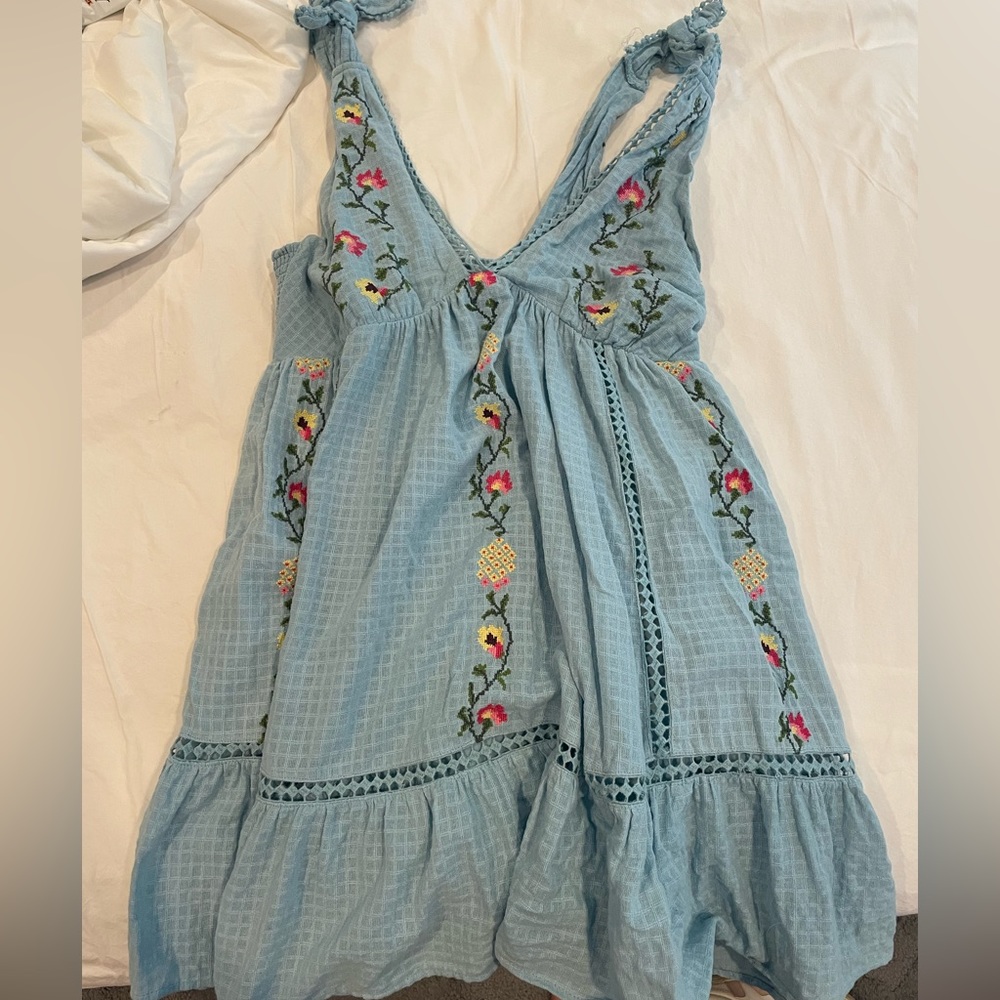 Blue summer mini dress from urban outfitters